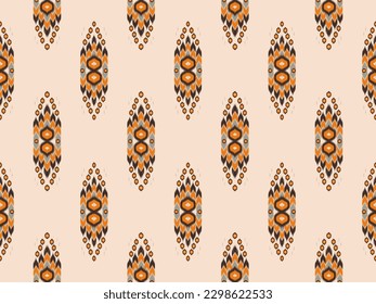 Seamless patterns ethnic oriental iKat pattern traditional design for background backdrop carpet wallpaper clothing batik fabric tribal textile vector illustration embroidery ikat style for decoration