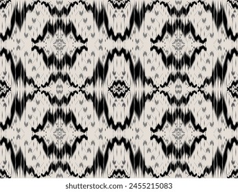 Seamless Patterns ethnic oriental iKat pattern traditional design for background backdrop carpet wallpaper clothing batik fabric tribal textile vector illustration ikat print embroidery style 