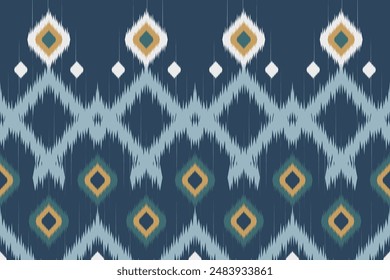 seamless patterns ethnic oriental iKat pattern traditional design for background backdrop carpet wallpaper clothing batik fabric tribal textile vector illustration embroidery style