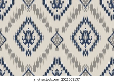 Padrões sem costura padrão étnico oriental padrão iKat design tradicional para fundo pano de fundo tapete papel de parede tecido batik tecido têxtil tribal vetor ilustração ikat impressão motivo bordado estilo 