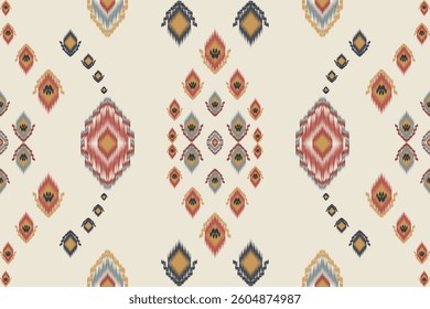 Seamless Patterns ethnic oriental  traditional design for background backdrop carpet wallpaper clothing batik fabric tribal textile vector illustration ikat print embroidery motif  style 