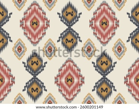 Seamless Patterns ethnic oriental  traditional design for background backdrop carpet wallpaper clothing batik fabric tribal textile vector illustration ikat print embroidery turkish style 