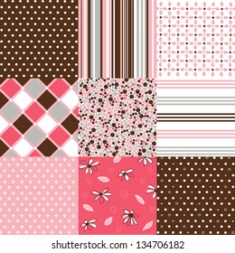 seamless patterns with fabric texture