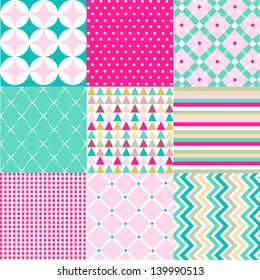 seamless patterns with fabric texture