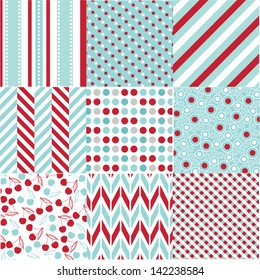 Seamless patterns with fabric texture