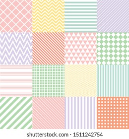 Seamless patterns with fabric texture