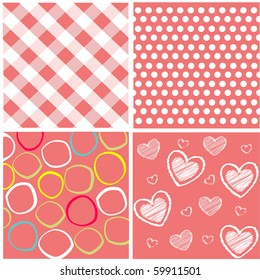 seamless patterns with fabric texture