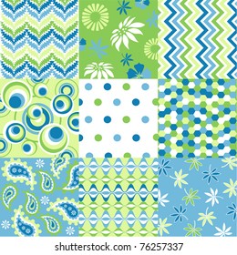 seamless patterns with fabric texture