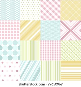 Seamless patterns with fabric texture