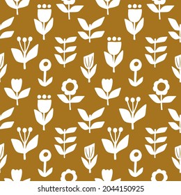 Seamless patterns in floral style.Vector illustration