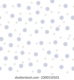 Seamless patterns in the form of dots. Abstract geometric light purple and pink circles. For printing on fabric, wallpaper, paper, curtains, wrapping paper.