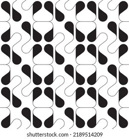 Seamless patterns. Fun shapes. Pattern Vector illustration