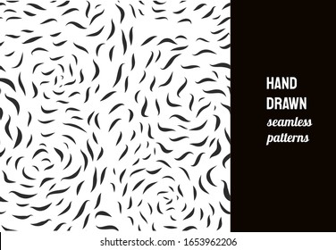 Seamless patterns. Fur texture or animal skin patterns. Vector illustration.