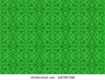 Seamless patterns geometric. Abstract triangles mosaic with vector for background, wallpaper, backdrop, banner, template, illustration, fabric and other applications. Green.