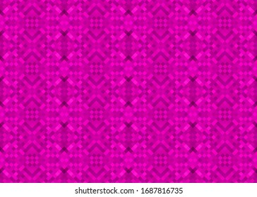 Seamless patterns geometric. Abstract triangles mosaic with vector for background, wallpaper, backdrop, banner, template, illustration, fabric and other applications. Pink. Rose.