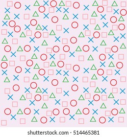 seamless patterns  with geometric elements