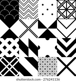 Seamless patterns with geometric ornament