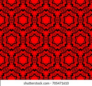 Seamless patterns. Geometric ornaments. Abstract backgrounds. Vector illustration.