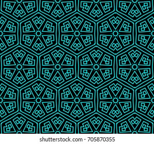 Seamless patterns. Geometric ornaments. Abstract backgrounds. Vector illustration.