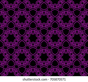 Seamless patterns. Geometric ornaments. Abstract backgrounds. Vector illustration.
