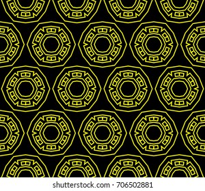 Seamless patterns. Geometric ornaments. Abstract backgrounds. Vector illustration.