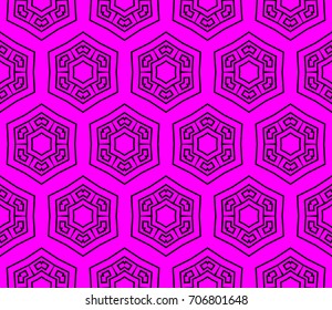 Seamless patterns. Geometric ornaments. Abstract backgrounds. Vector illustration.