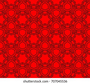 Seamless patterns. Geometric ornaments. Abstract backgrounds. Vector illustration.
