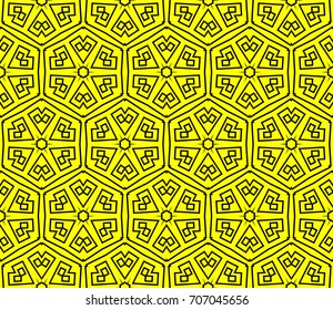 Seamless patterns. Geometric ornaments. Abstract backgrounds. Vector illustration.