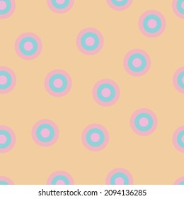 Seamless patterns with geometric shapes, circles vector background 1000x1000 pixels.