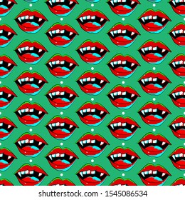Seamless Patterns Halloween vector design  Dracula teeth,bone,skeleton,gravestone, canovirous plant,bat,haunted tree eps background 