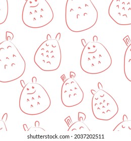 Seamless patterns. Hand drawn various shapes and doodle objects. Abstract contemporary modern trendy vector illustration. Stamp texture. Every pattern is isolated
Kids fashion and textile pattern