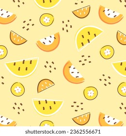 Patrones sin inconvenientes, dibujados a mano en un estilo frutado para tela, textil, impresión, pancarta, cubierta, tarjeta, fondo y papel pintado decorativo