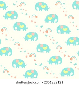 Seamless patterns, hand-drawn style used for fabric, textile, print, background and decorative wallpaper