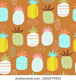 Seamless patterns, hand-drawn style used for fabric, textile, banner, civer, card, print, background and decorative wallpaper