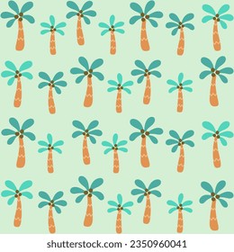 Nahtlose Muster, handgezeichnet im Sommerstil, verwendet für Stoffe, Textilien, Druck, Hintergrund und dekorative Tapeten