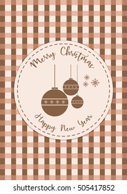 Seamless Patterns Merry Christmas and Happy New Year Vector illustration Ball