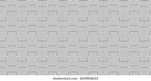 Seamless Patterns with Minimalist black and white gray Lines and Abstract Flowing Shapes, Trendy Modern Design Textures for Fashion, Editorial, and UI Applications, Endless black and white prints.