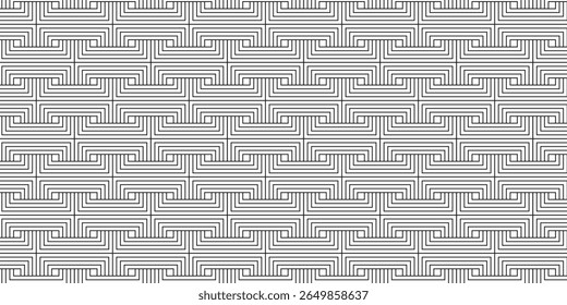 Seamless Patterns with Minimalist black and white gray Lines and Abstract Flowing Shapes, Trendy Modern Design Textures for Fashion, Editorial, and UI Applications, Endless black and white prints.