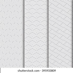 seamless patterns. modern stylish texture. editable vector file. clipping mask used. 