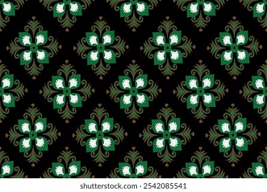 It is seamless patterns, mostly in brightly colored floral patterns,commonly used for textiles, decorations,and clothing