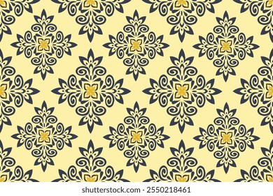 It is seamless patterns, mostly in brightly colored floral patterns,commonly used for textiles, decorations,and clothing