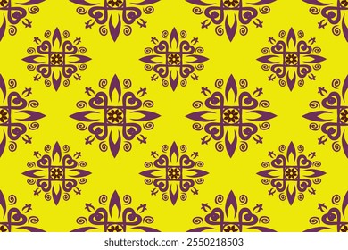 It is seamless patterns, mostly in brightly colored floral patterns,commonly used for textiles, decorations,and clothing