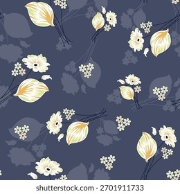 Patrones sin fisuras con rama de olivo en estilo moderno de revestimiento minimalista. Vector Hojas florales beige Fondos para invitaciones de Boda, tarjetas de felicitación, impresión en tela,