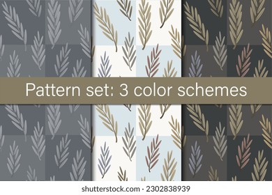 las ramas de oliva están insonorizadas y se reparten en 3 tonalidades diferentes. El acogedor otoño le da la impresión de que tiene un diseño superficial para la ropa y la decoración.