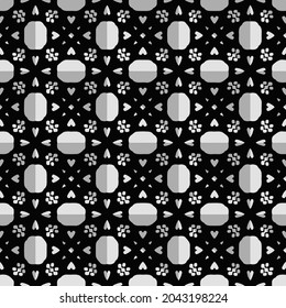 seamless patterns on uneven paper. patterns in grayscale. abstract background.