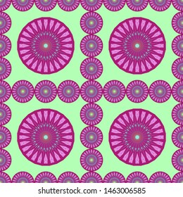 seamless patterns with oriental mandalas, circle mandala ornaments, illustration vector mandalas