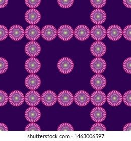 seamless patterns with oriental mandalas, circle mandala ornaments, illustration vector mandalas