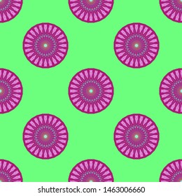 seamless patterns with oriental mandalas, circle mandala ornaments, illustration vector mandalas