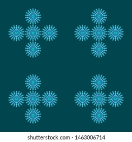 seamless patterns with oriental mandalas, circle mandala ornaments, illustration vector mandalas