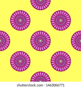 seamless patterns with oriental mandalas, circle mandala ornaments, illustration vector mandalas